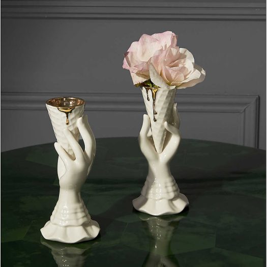 Gilded Muse I-Scream porcelain vase 17.8cm