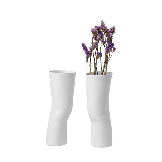 Elle leg-shaped porcelain vases set of two