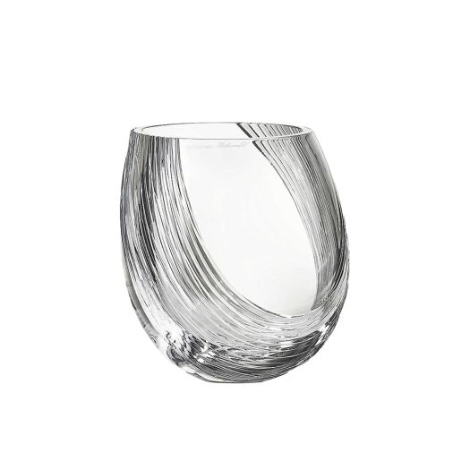 Wave crystal-glass vase 19cm