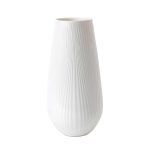 White Folia tall bone china vase 30cm