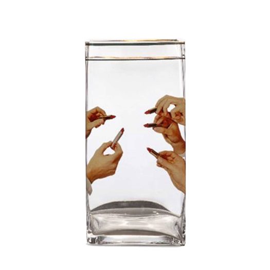 Seletti wears TOILETPAPER Lipstick glass vase 30cm