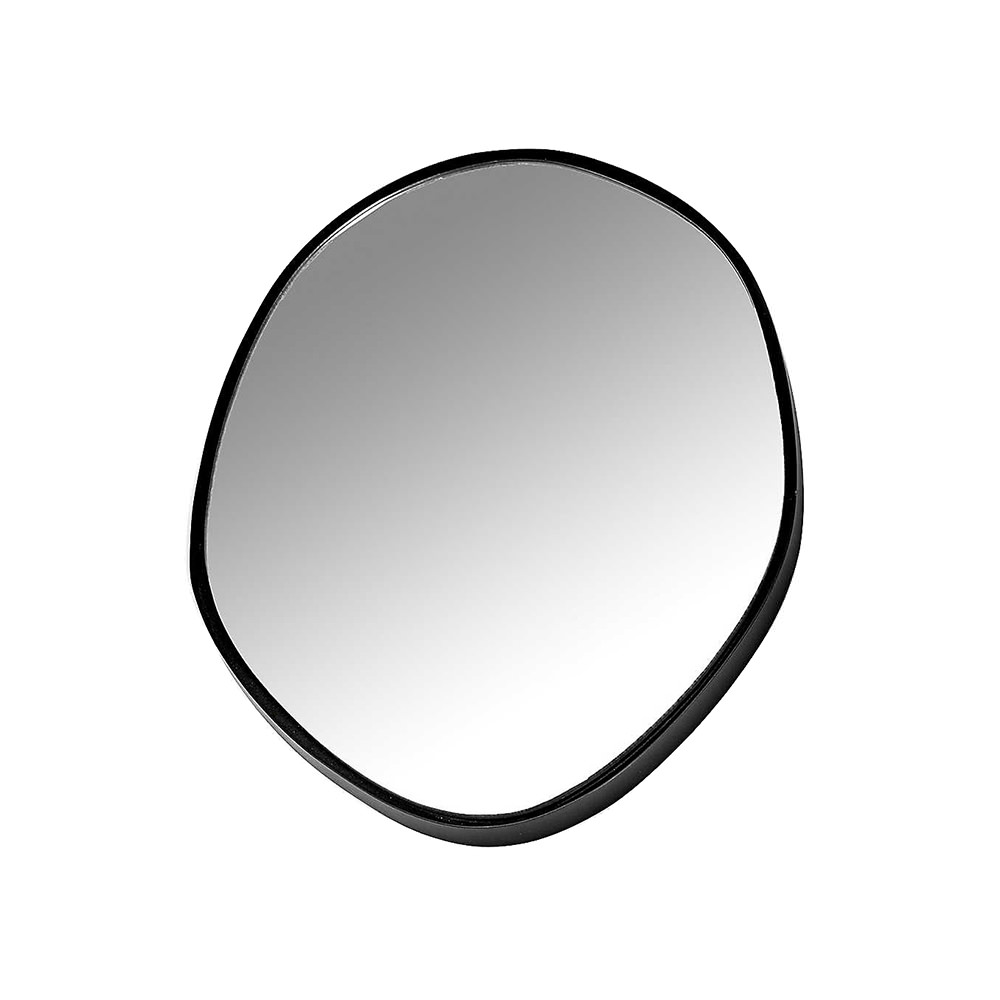 Oval organic steel mirror 30cm