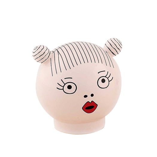 Lula face-print porcelain vase head 12cm