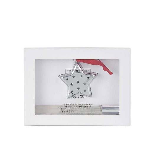 Winter scented star-shaped decoration and room spray set