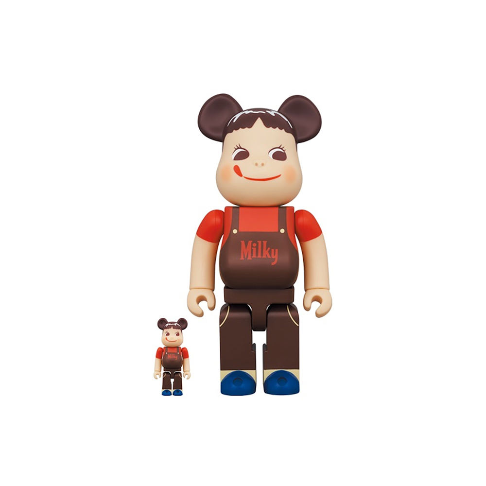 Bearbrick Peko-chan Chocolate Milky 100% & 400% Set