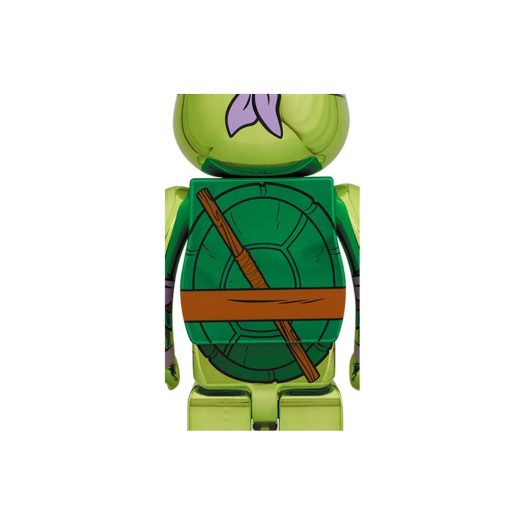 Bearbrick x Teenage Mutant Ninja Turtles Donatello 1000% Chrome Ver.