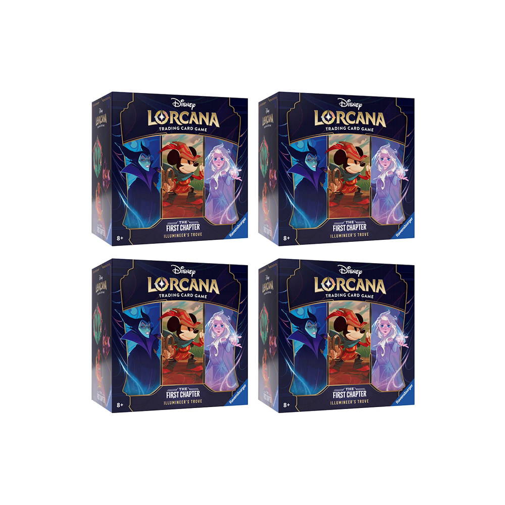 Disney Lorcana TCG The First Chapter Illumineer’s Trove Box 4x Lot