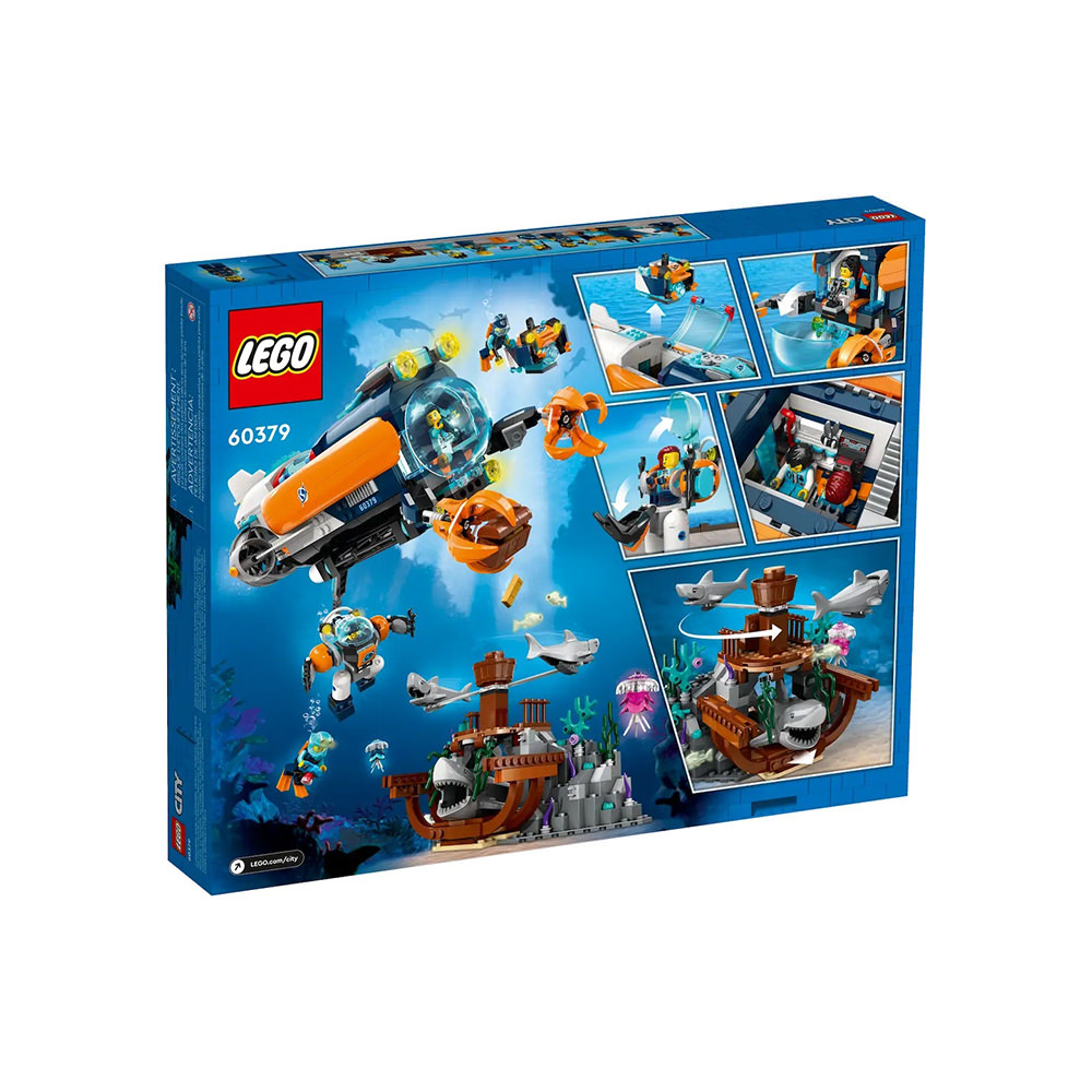 LEGO City Deep-Sea Explorer Submarine Set 60379LEGO City Deep-Sea ...