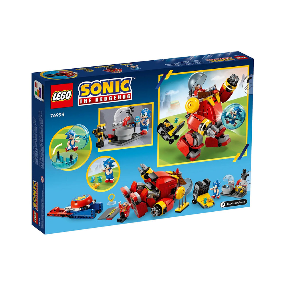 LEGO Sonic the Hedgehog Sonic vs. Dr. Eggman’s Death Egg Robot Set ...