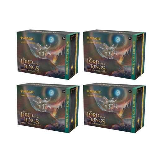 Magic: The Gathering TCG The Lord of The Rings Tales of Middle-Earth Gift Bundle Box 4x Lot
