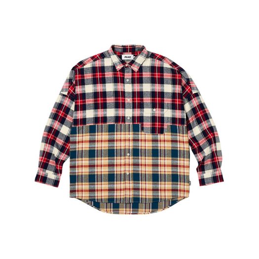 Palace Checkmate Drop Shoulder Shirt Red