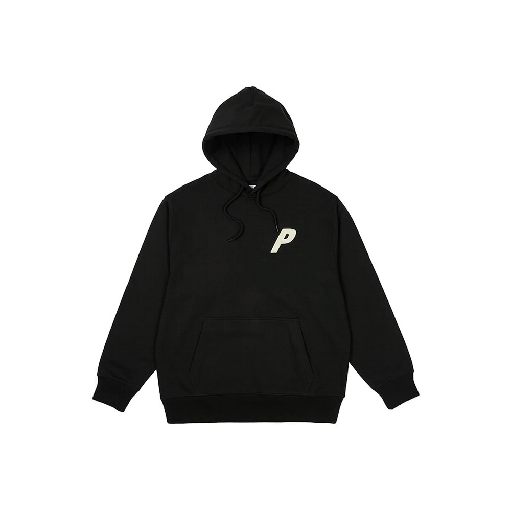 Palace black clearance and white hoodie