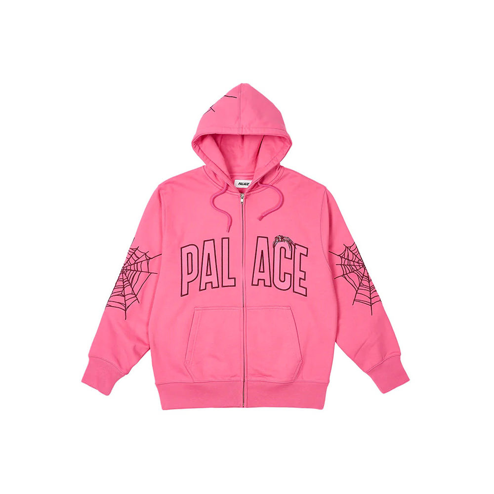 Palace Spider Zip Hood Shock PinkPalace Spider Zip Hood Shock Pink