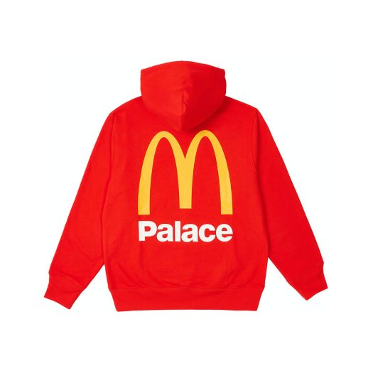 Palace x McDonald's Logo Hood Red