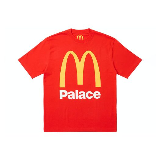 Palace x McDonald's Logo T-shirt Red