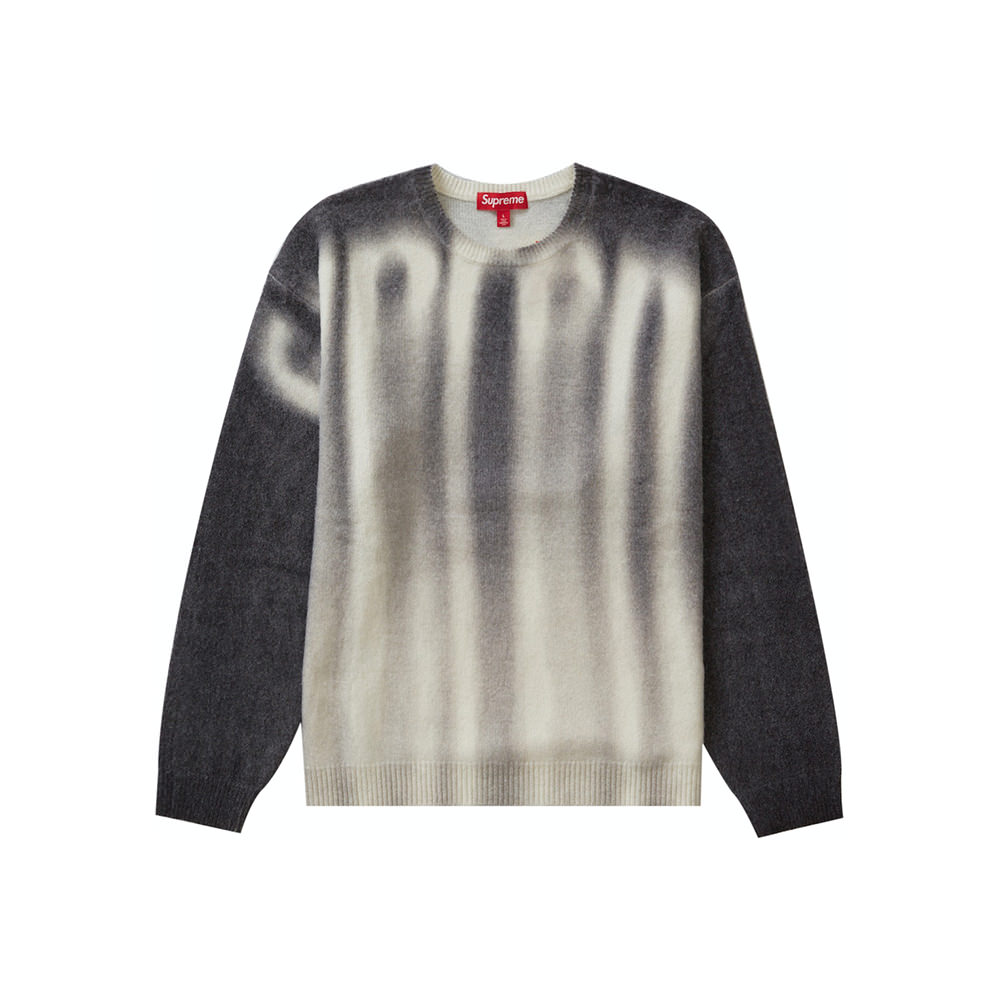 Supreme sweater cheap black and white