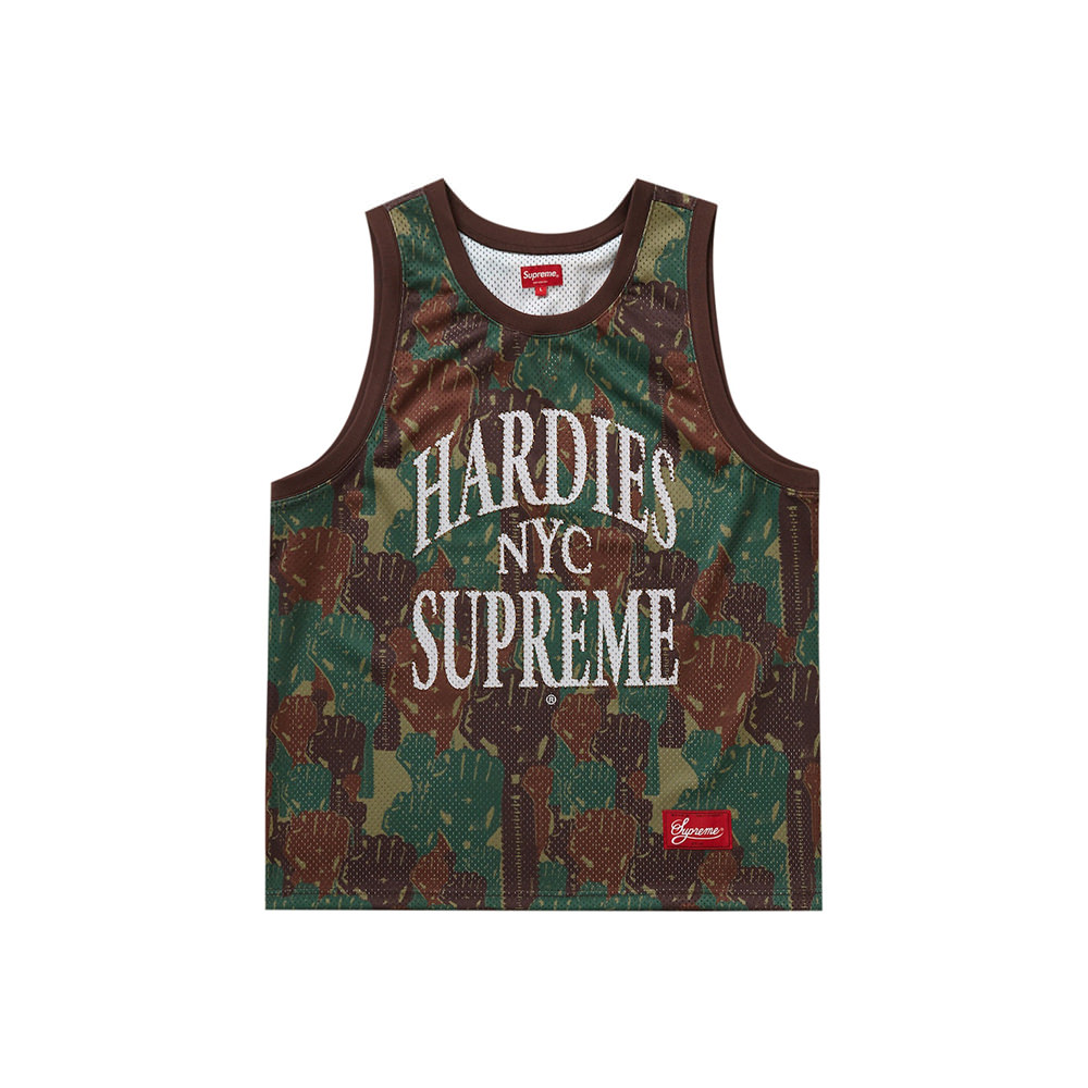 Supreme Camo Basketball Jersey Green