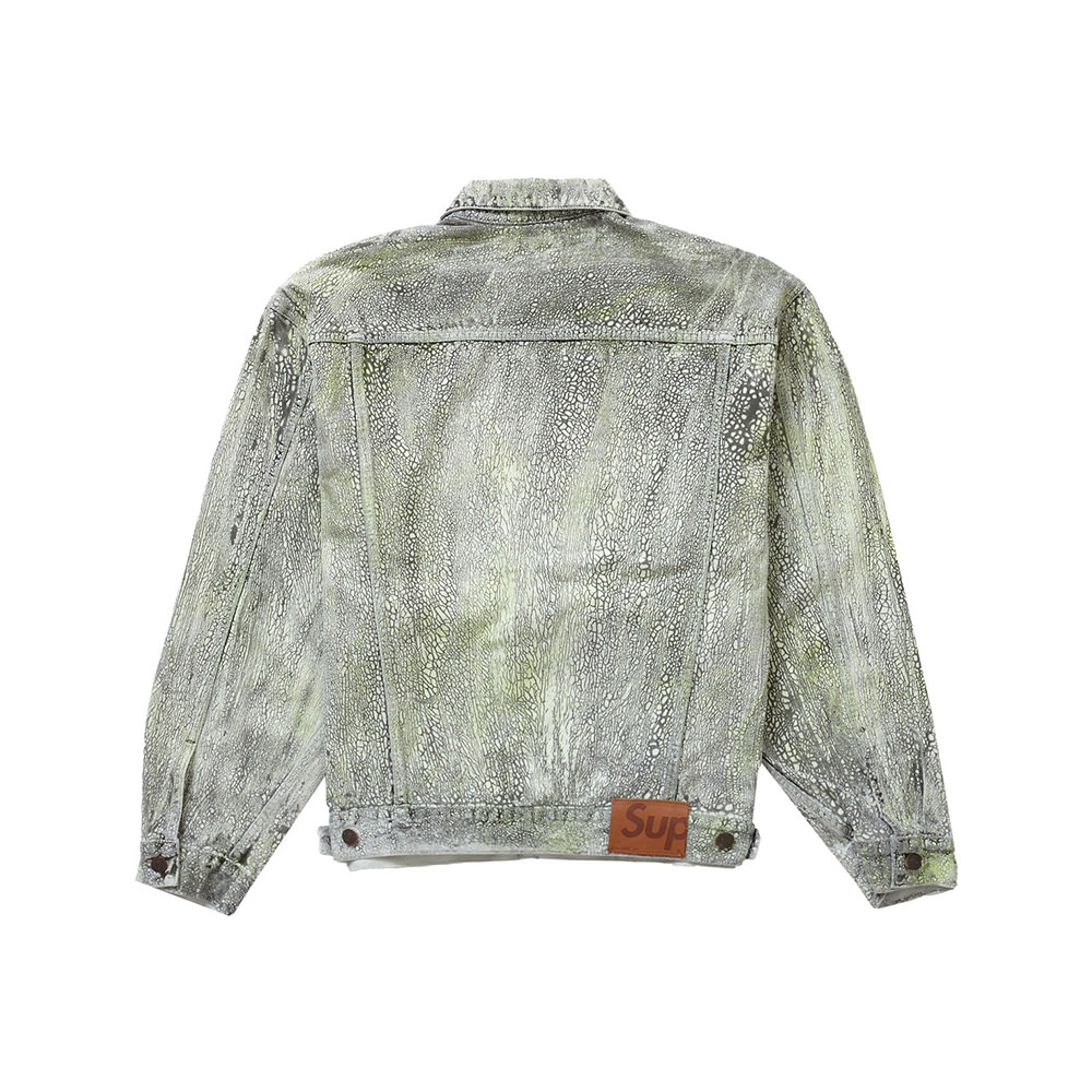 Supreme Crackle Denim Trucker Jacket MulticolorSupreme Crackle