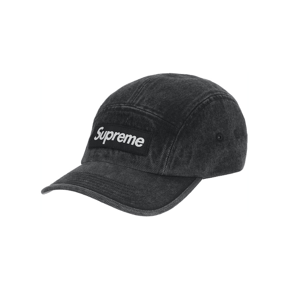 Supreme Denim Camp Cap (SS23) BlackSupreme Denim Camp Cap