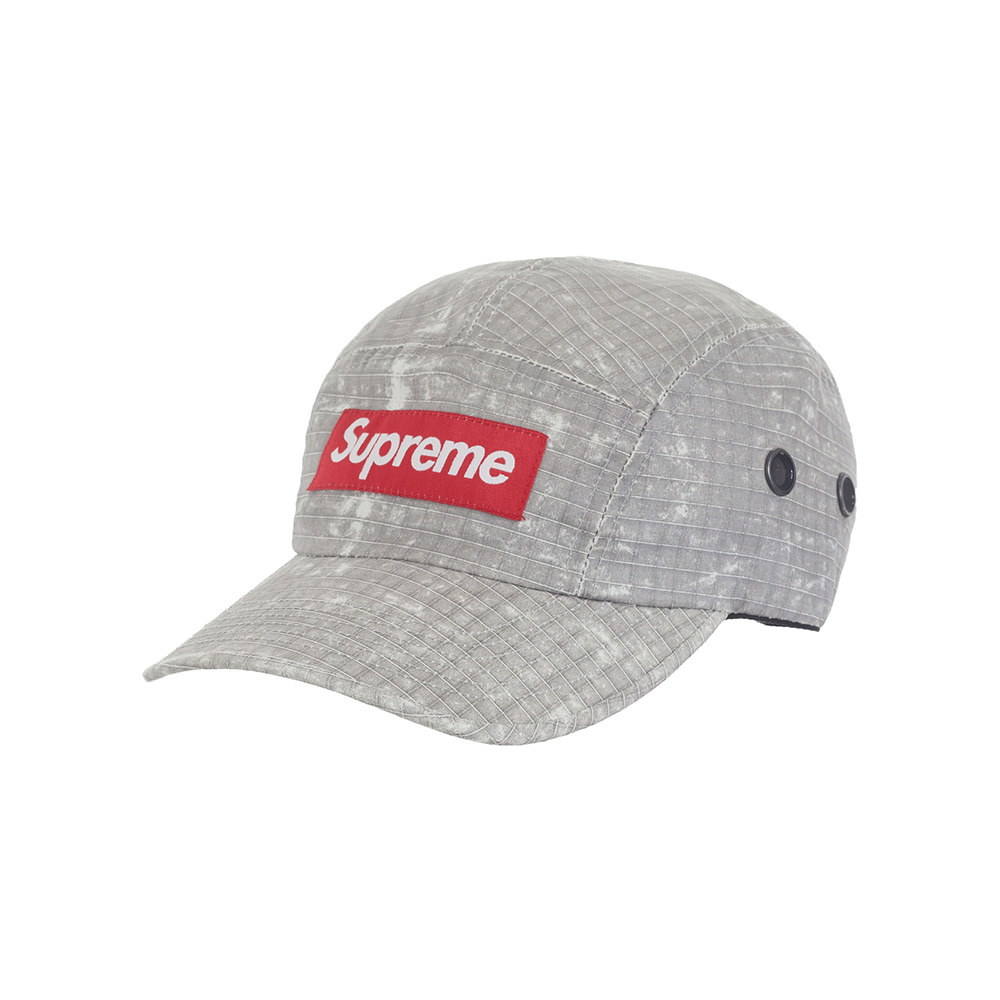 Supreme Distressed Ripstop Camp Cap Stone