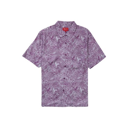 Supreme Dollar S/S Shirt Purple