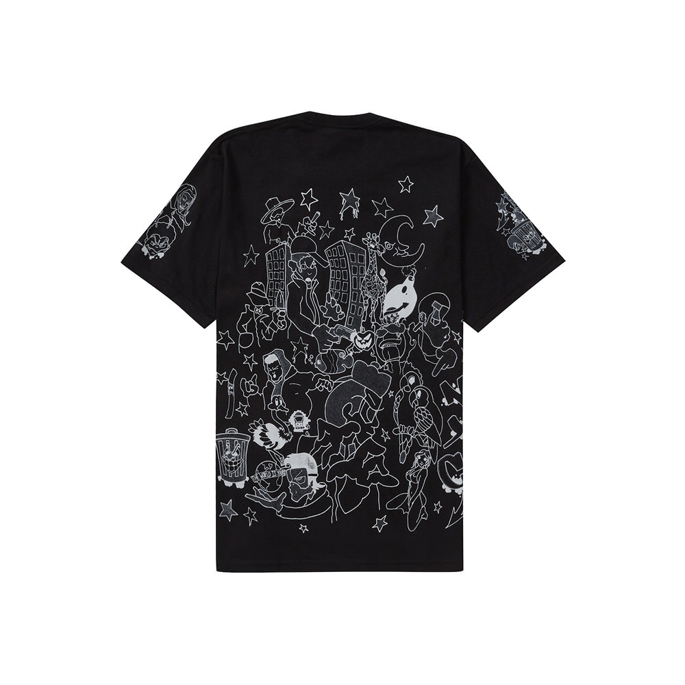 Supreme Downtown Tee BlackSupreme Downtown Tee Black - OFour