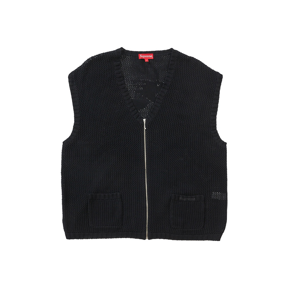 Supreme Dragon Zip Up Sweater Vest BlackSupreme Dragon Zip Up Sweater Vest Black OFour