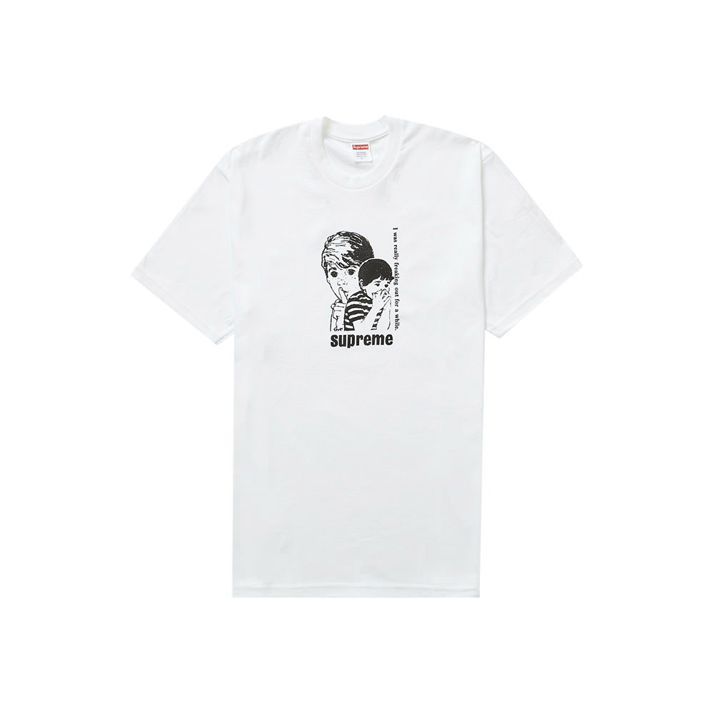 Supreme Freaking Out Tee White