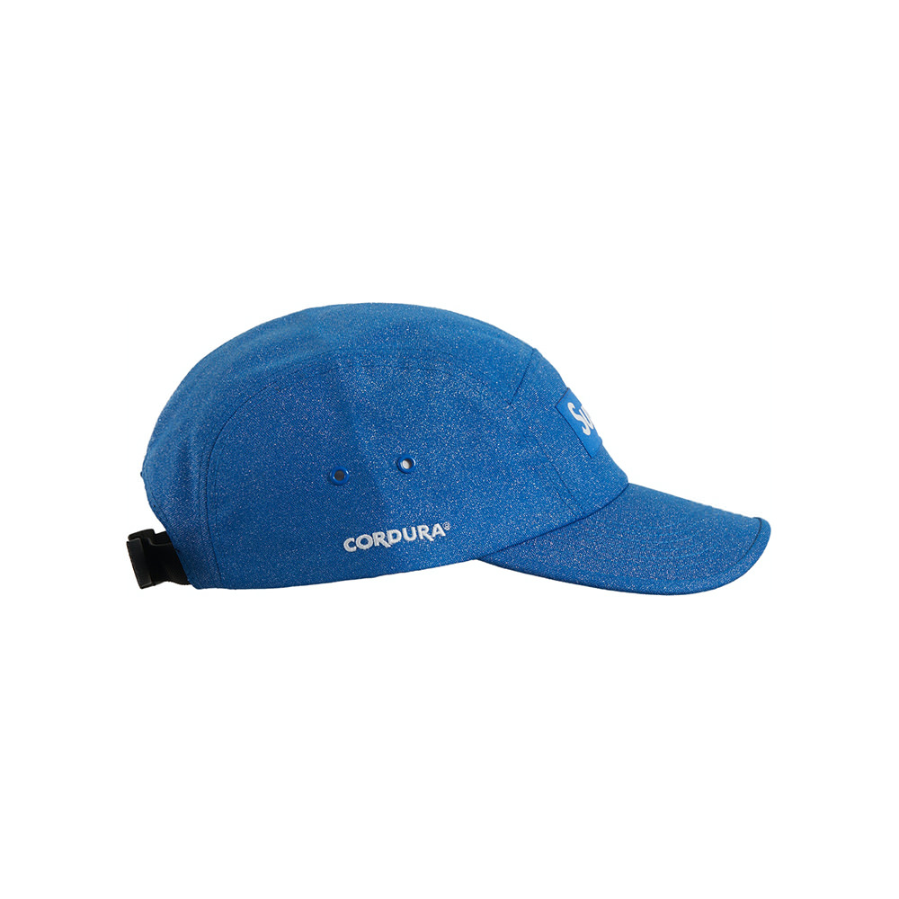 Supreme Glitter Cordura Camp Cap Light Royal