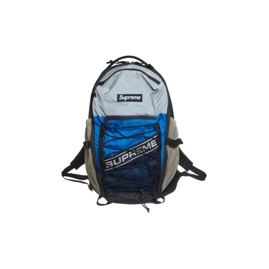Supreme Logo Backpack Blue