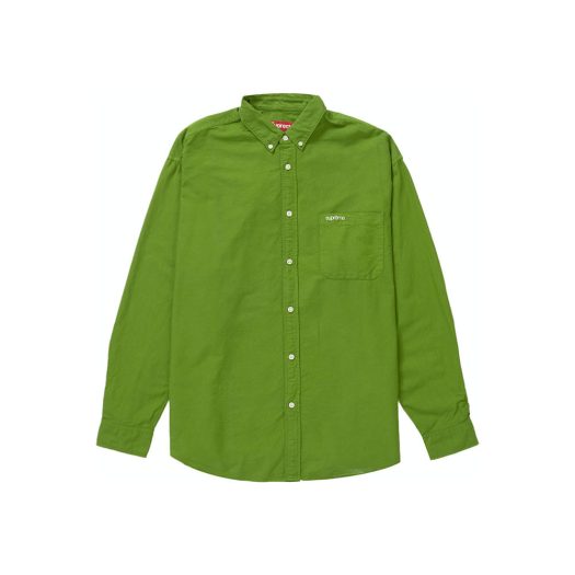 Supreme Loose Fit Oxford Shirt Dyed Green