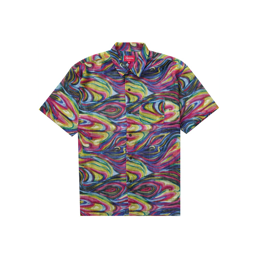 Supreme Mesh Stripe S/S Shirt MulticolorSupreme Mesh Stripe S/S