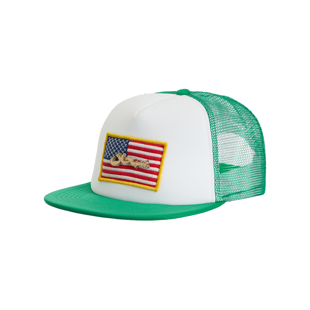 Supreme Name Plate Mesh Back 5-Panel Green