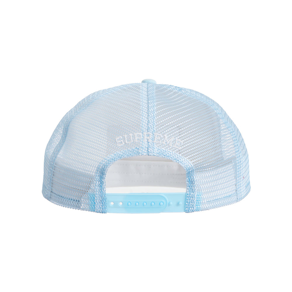 Supreme Name Plate Mesh Back 5-Panel Light Blue