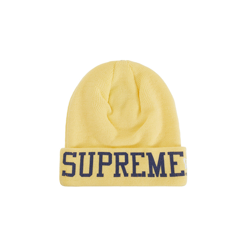 Supreme New Era Varsity Beanie Light Yellow