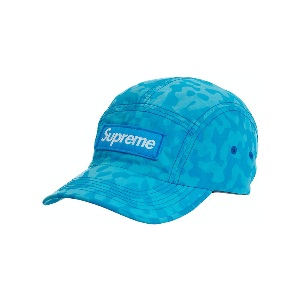 Supreme Overdyed Camo Nylon Camp Cap BlueSupreme Overdyed Camo