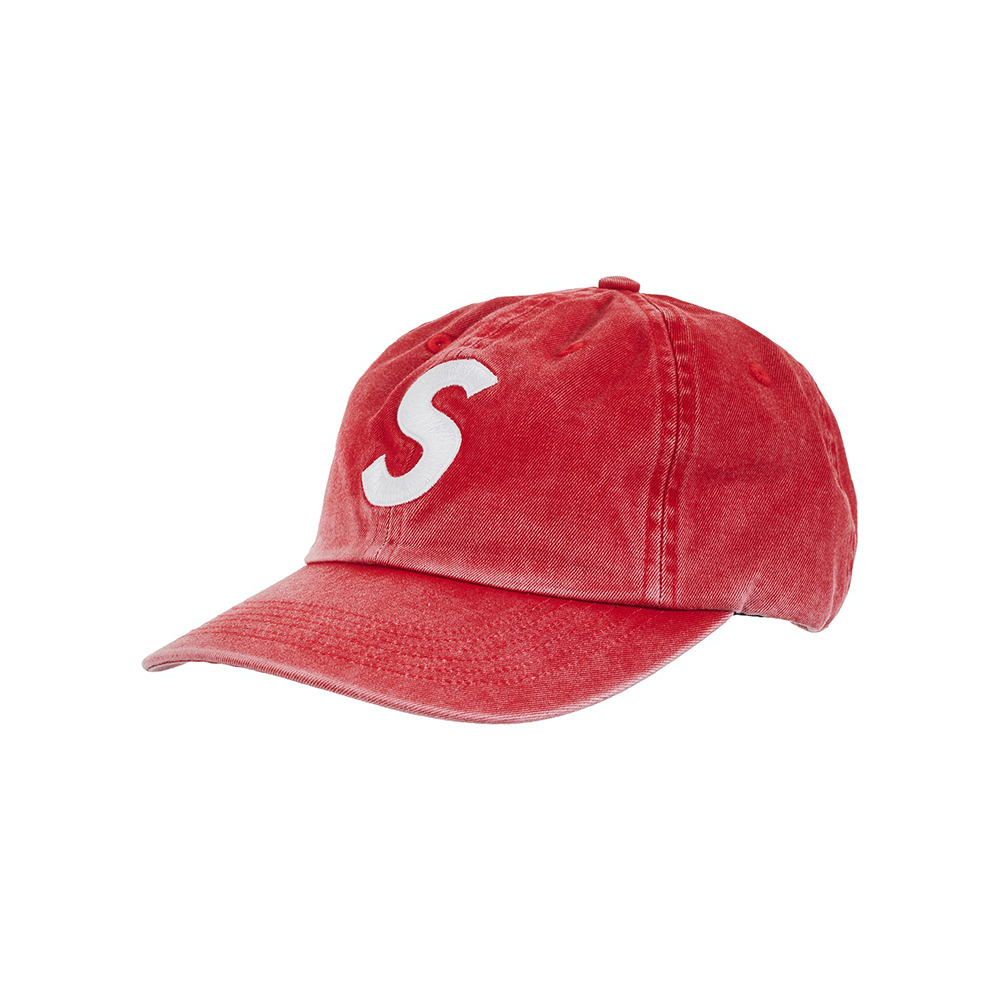 Supreme Pigment Print S Logo 6-Panel (FW23) RedSupreme Pigment