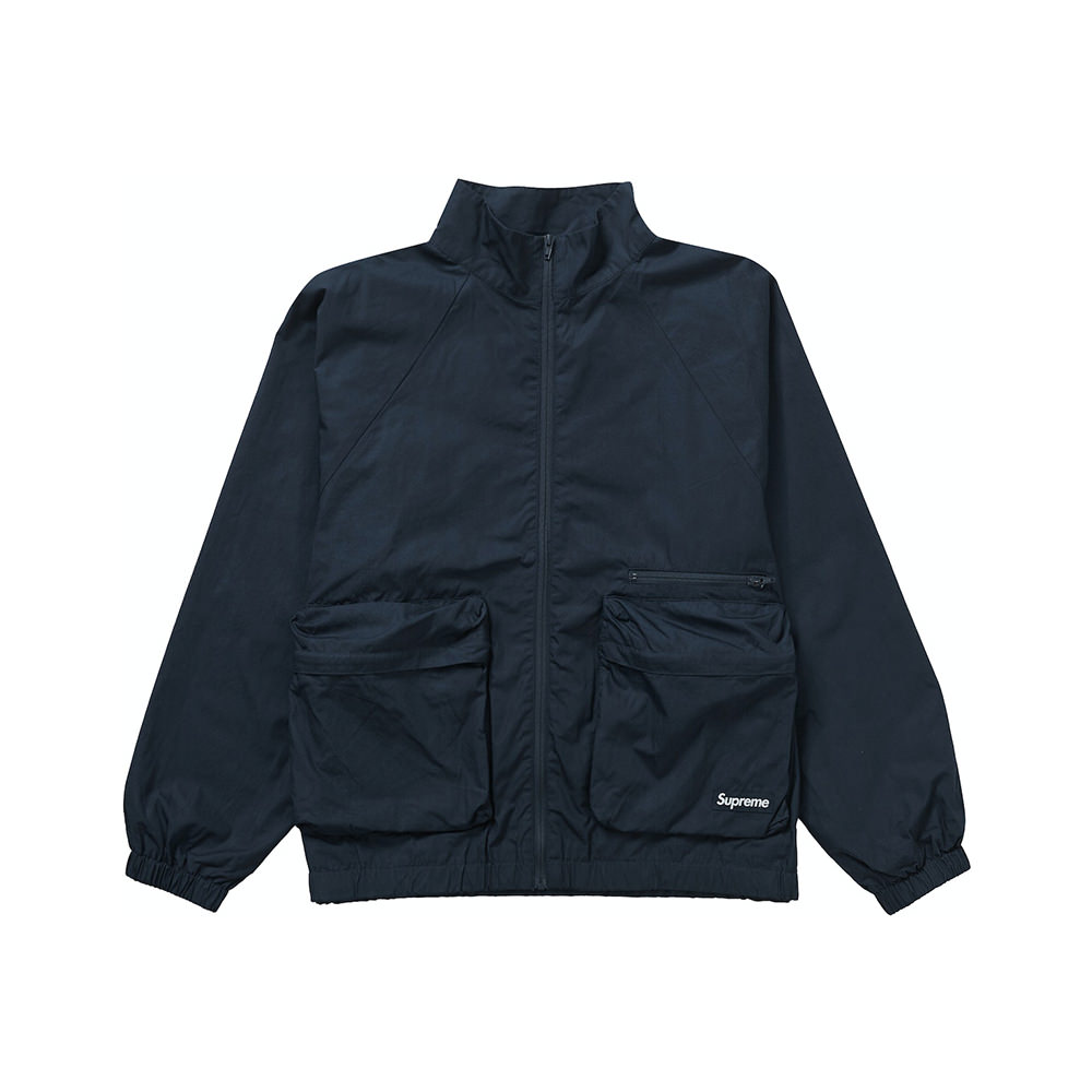 Supreme Raglan Utility Jacket  Black Mステッカー2枚ついてます