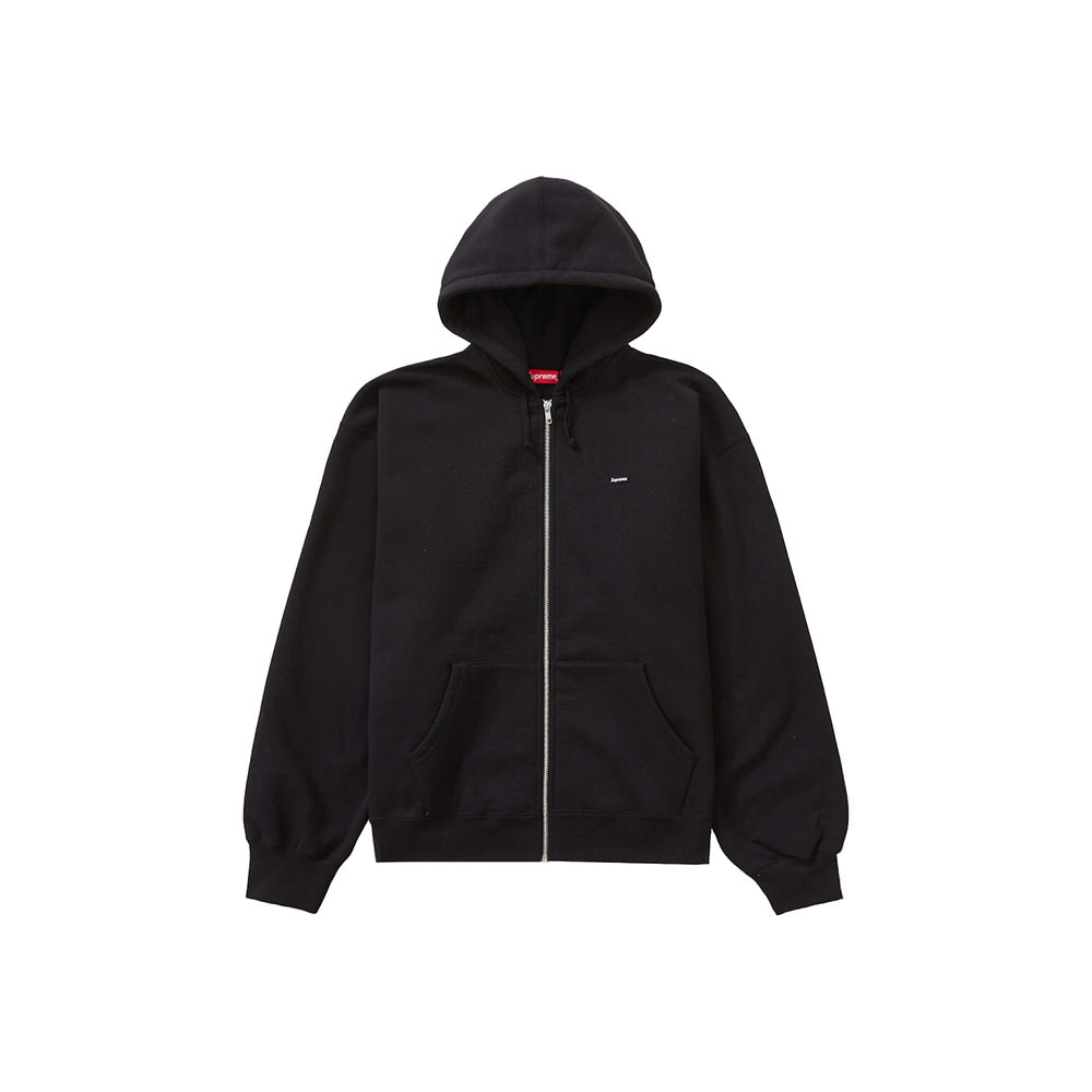 Supreme Small Box Zip Up Hooded Sweatshirt (FW23) Black