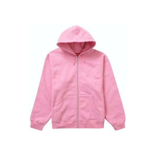 Supreme Small Box Zip Up Hooded Sweatshirt (FW23) Pink