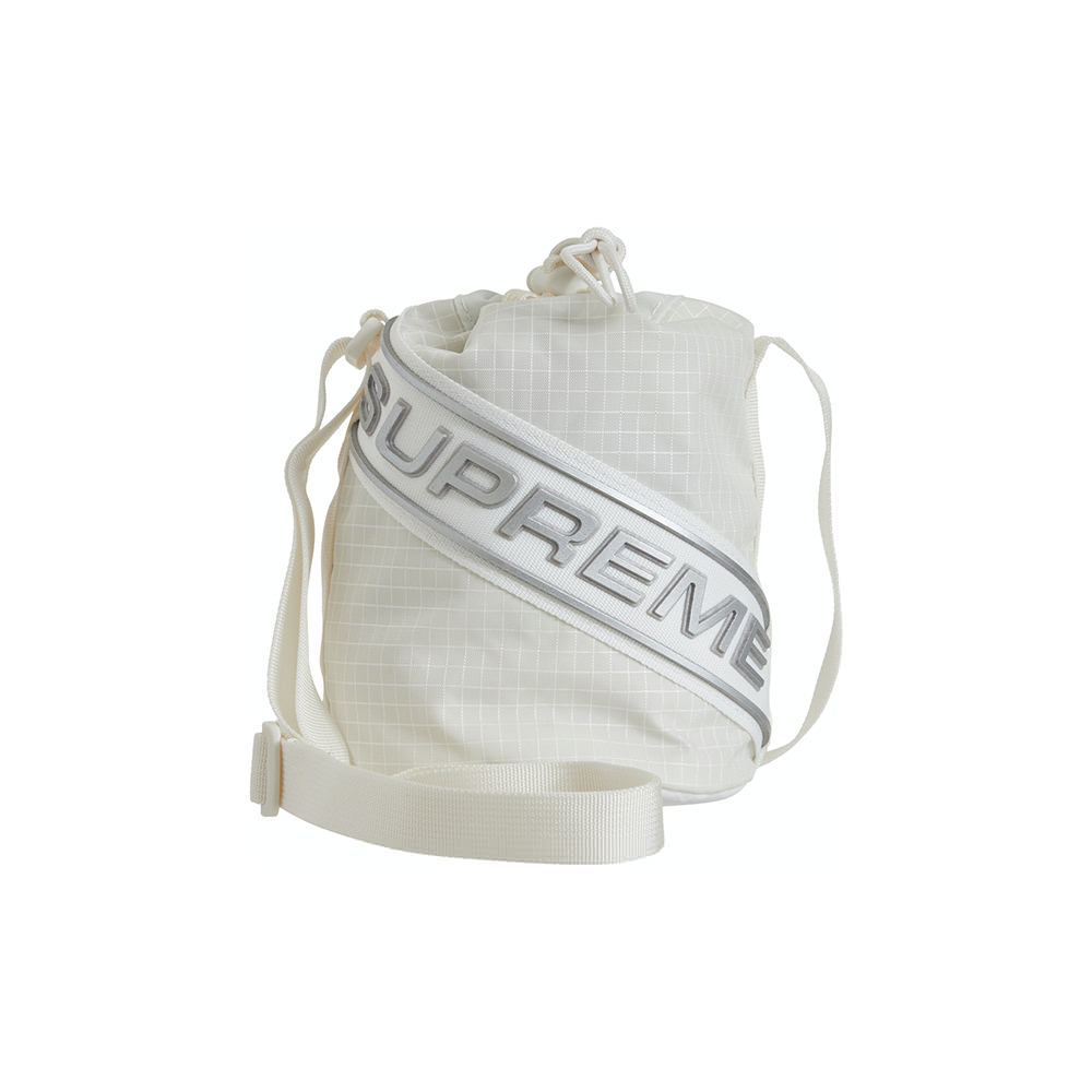 Supreme Small Cinch Pouch WhiteSupreme Small Cinch Pouch White - OFour