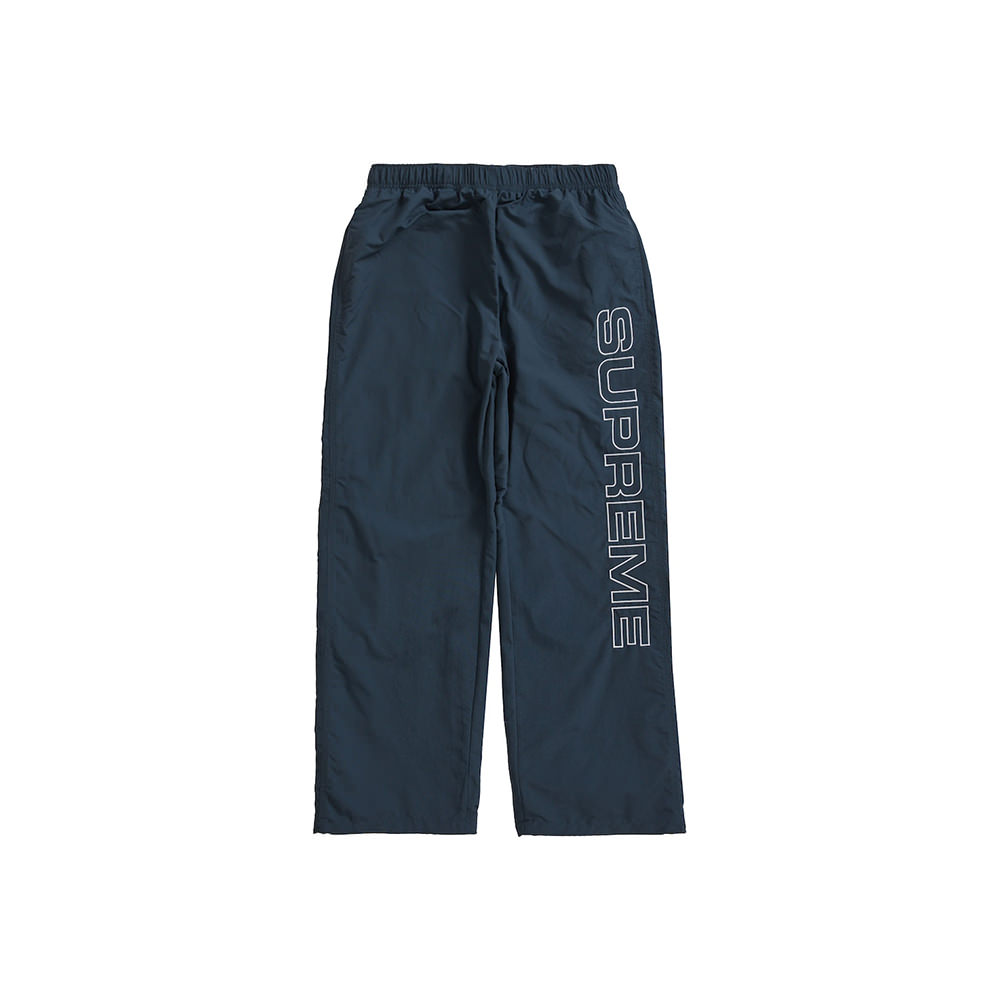 Supreme Spellout Embroidered Track Pant Dark Blue