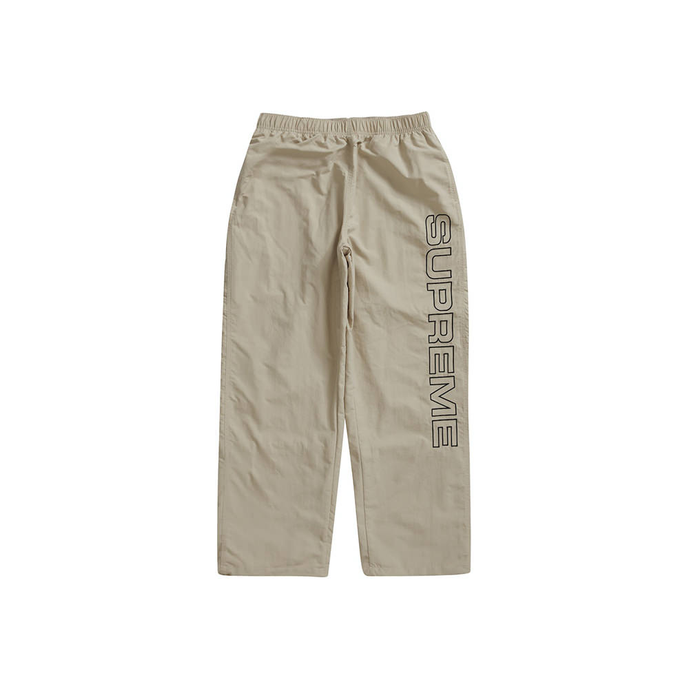 Supreme Spellout Embroidered Track Pant Sand