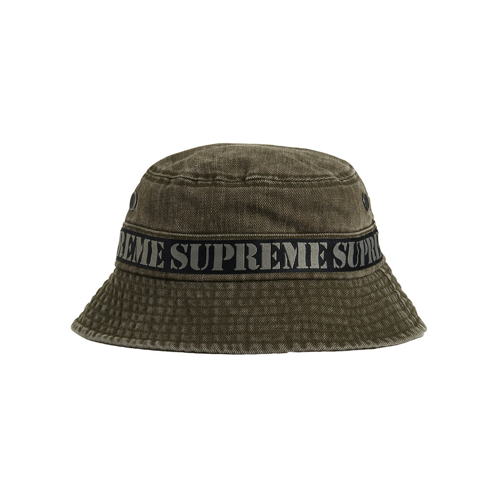 Supreme Stencil Webbing Boonie Olive