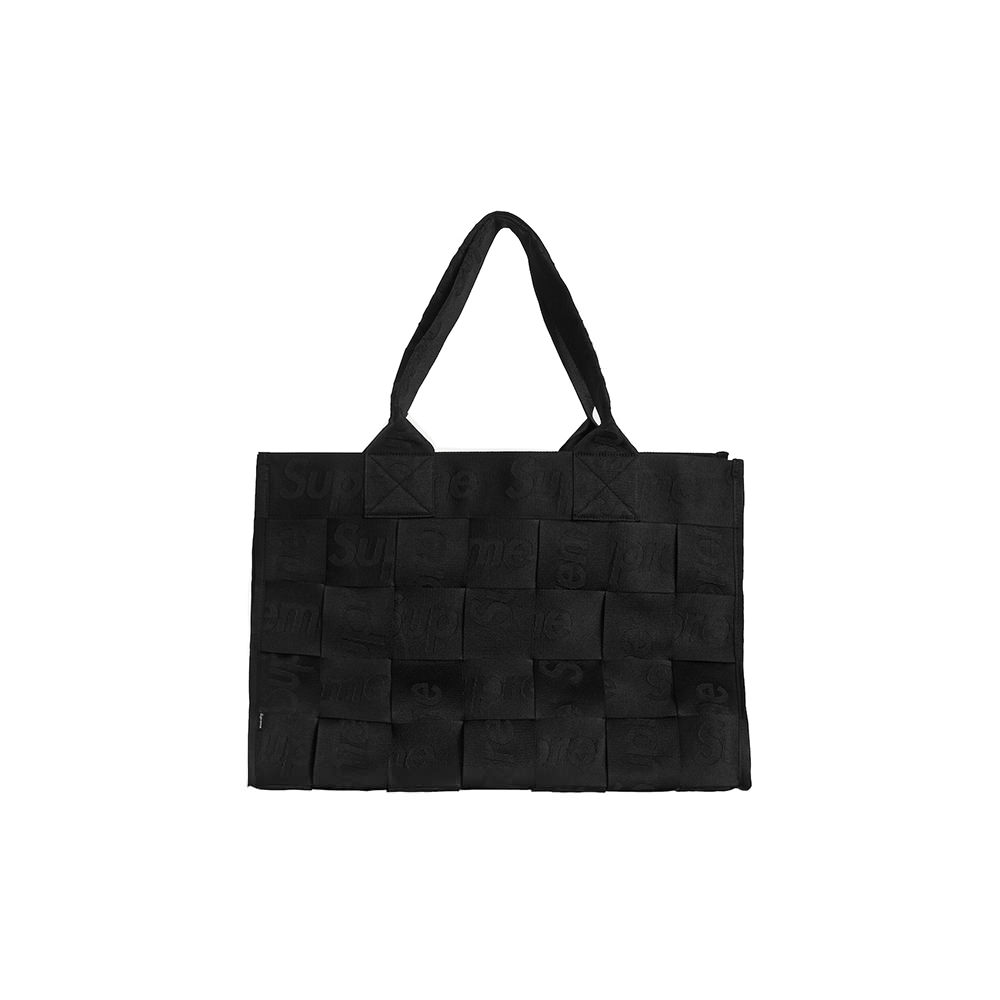 Supreme Woven Large Tote Bag BlackSupreme Woven Large Tote Bag Black ...