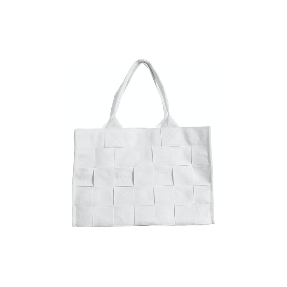 Supreme Woven Large Tote Bag WhiteSupreme Woven Large Tote Bag