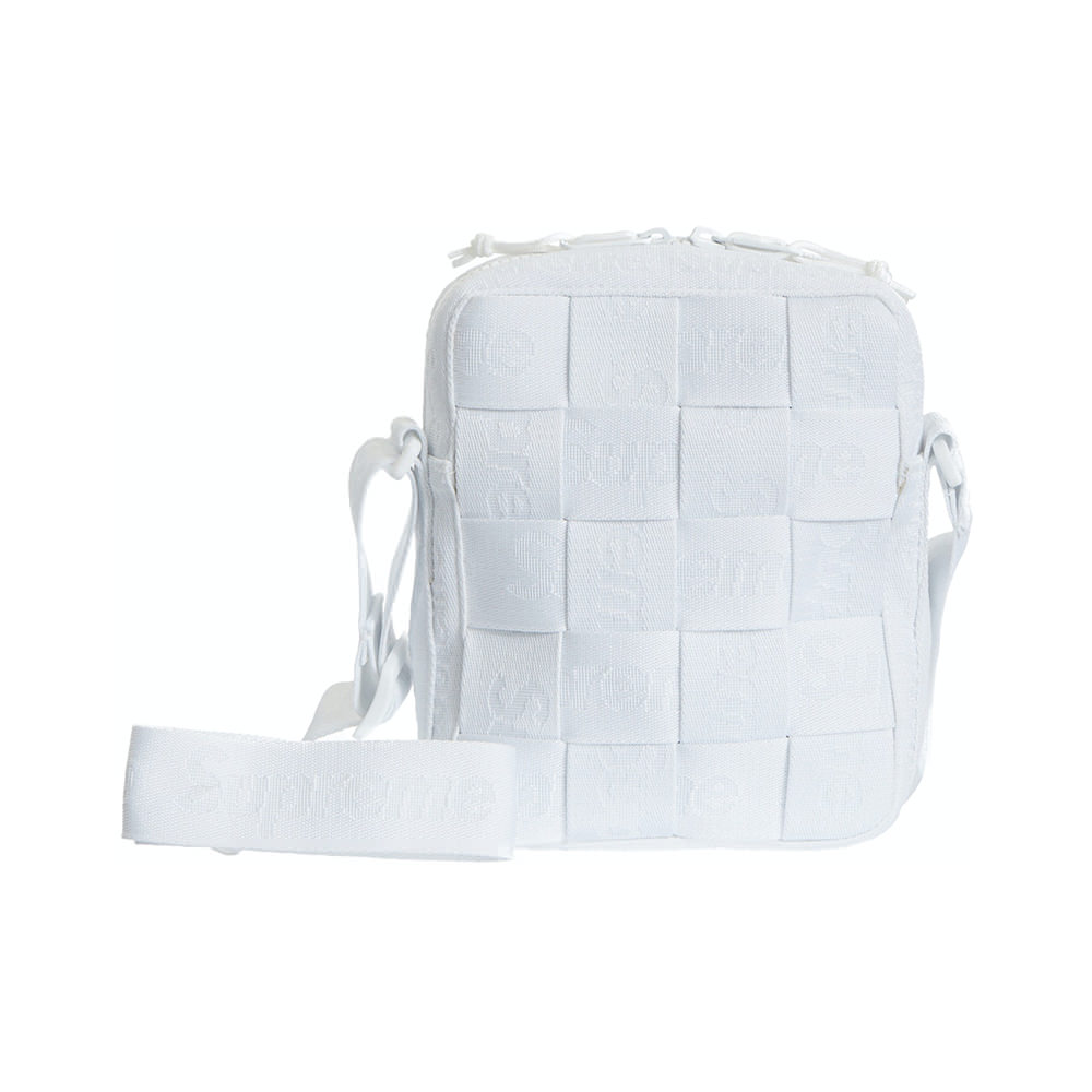 Supreme Woven Shoulder Bag White