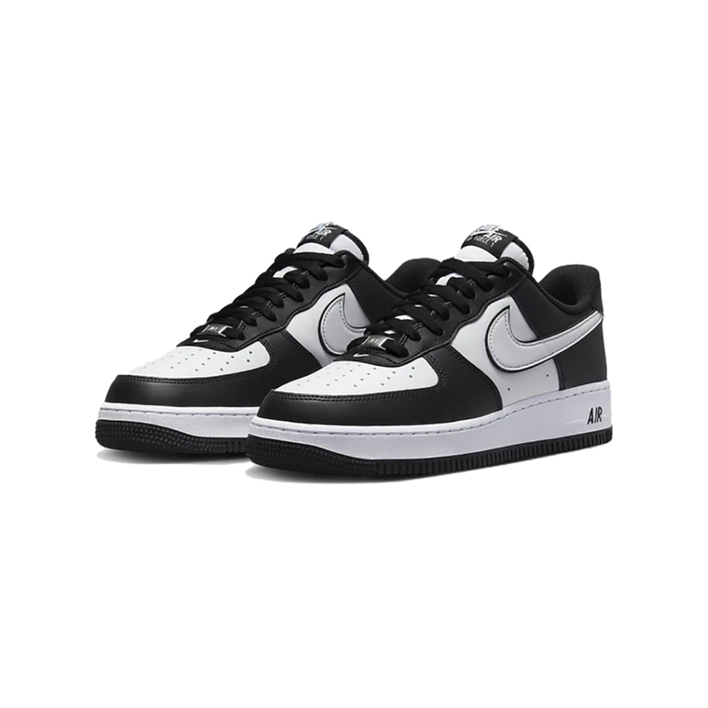 Air force 1 low hotsell 07 black white swoosh