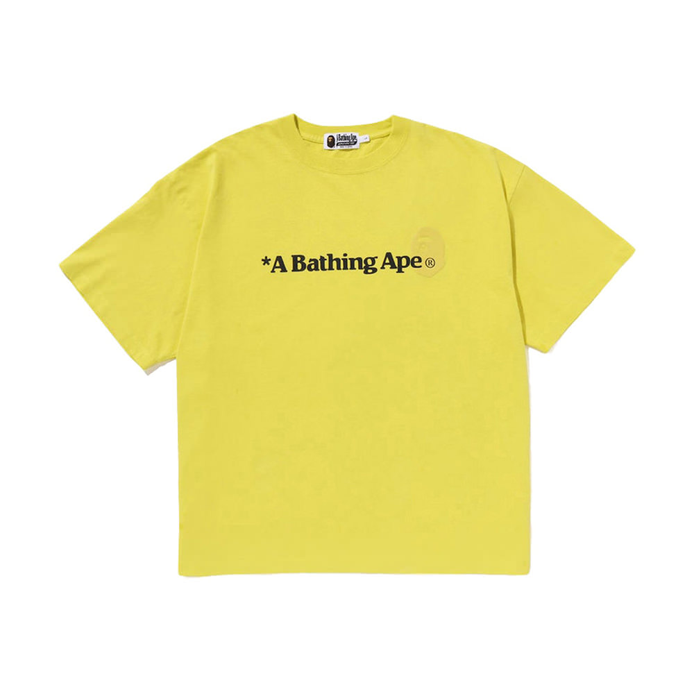 BAPE A Bathing Ape Relaxed Fit Tee Yellow