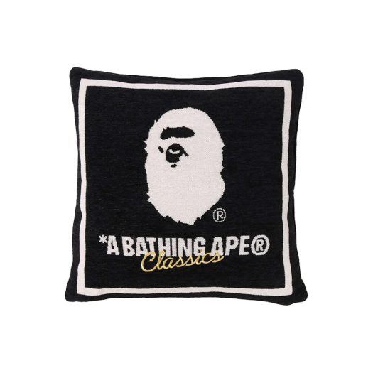 BAPE A Bathing Ape Square Cushion Black